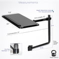 thumbnail image 3 of VIVO Office Chair Mounted 26 x 12 inch Full Motion Keyboard and Mouse Tray, 3 of 8
