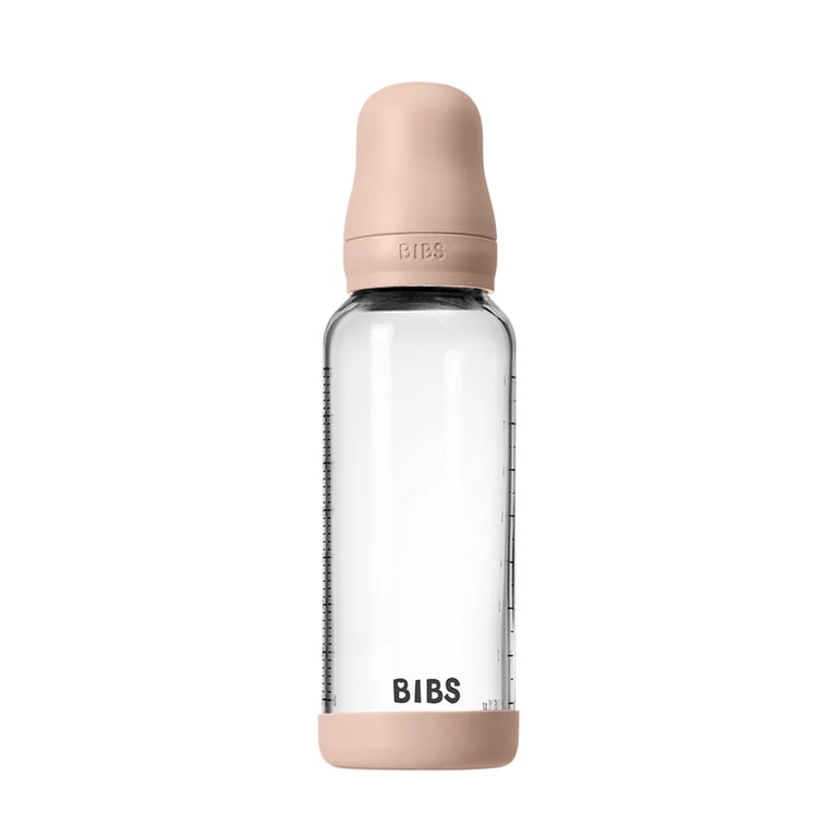 BIBS Glass Baby Bottle With Medium Flow Latex Nipple, 8 oz photo 4