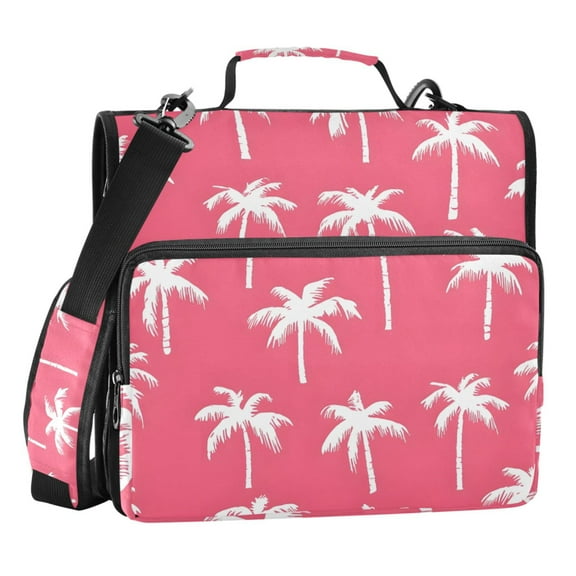 ALAZA Zipper Binder Palm Tree-a3 3 Ring Trapper Keeper File Folder Organizer Bag