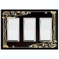 thumbnail image 1 of Metal Light Switch Plate Cover Elegant Victorian Floral Vine Frame Black FRA084, 1 of 13