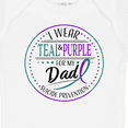 thumbnail image 4 of Inktastic Suicide Prevention I Wear Teal and Purple for My Dad Boys or Girls Baby Bodysuit, 4 of 5