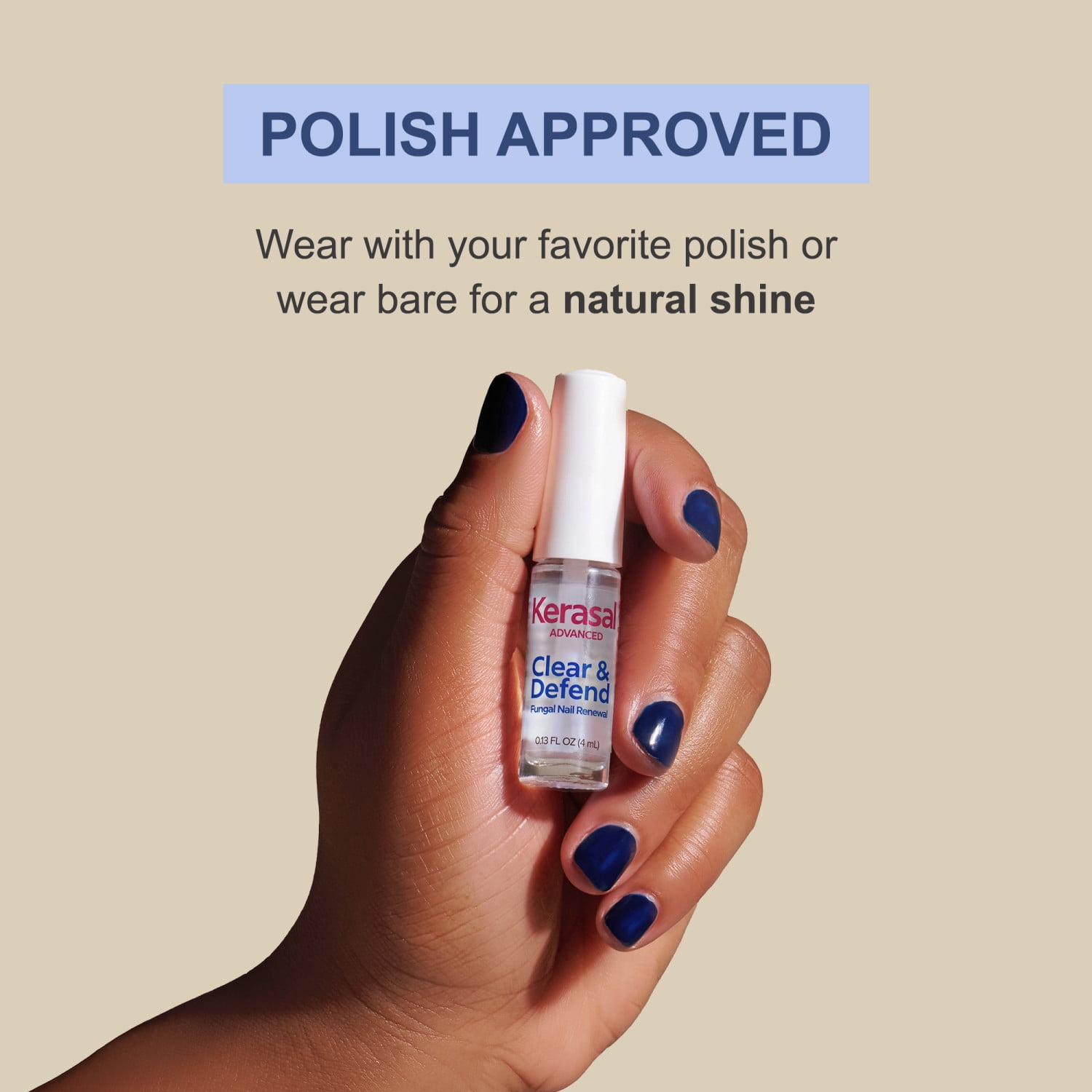 Kerasal Advanced Clear & Defend Fungal Nail Renewal –Better-Looking Nails after 1 Use, Apply 2x Weekly, 0.13 fl oz | HSA/FSA Eligible
