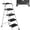 White, variant on Favory 2-Step Ladder with Wide Anti-Slip Platform & Thick Rubber Feet | Heavy Duty Foldable & Portable | 330 lbs Capacity, Steel Frame, Rubber Handgrip, Folding Step Stool-Black