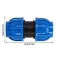 thumbnail image 4 of 4Pcs Water Pipe Connector, PE Plastic Durable Pipe Connection, For Connect The Water Pipe Household Graden Home, 4 of 8