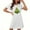 White, variant on Sakmal Loose Mumu Nightgowns for Women Breathable Black Cloud-Like Christmas Nightwear Short Short Sleeve Crew Neck Christmas Trees Print Nightgowns S-2XL