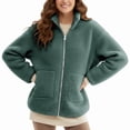 thumbnail image 2 of Maternity Winter Coat | 2-In-1 Zip-Up | Fall Winter Fleece Sweatshirt Warm Kids Carrier Jacket | for Daily Wear, 2 of 9