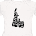 thumbnail image 4 of Inktastic Idaho Silhouette Mandala Boys or Girls Long Sleeve Baby Bodysuit, 4 of 5