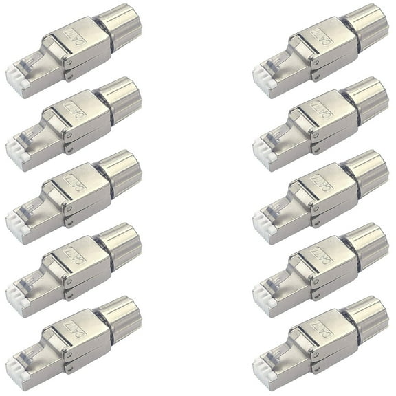 10 x cat 7 connector-Silver