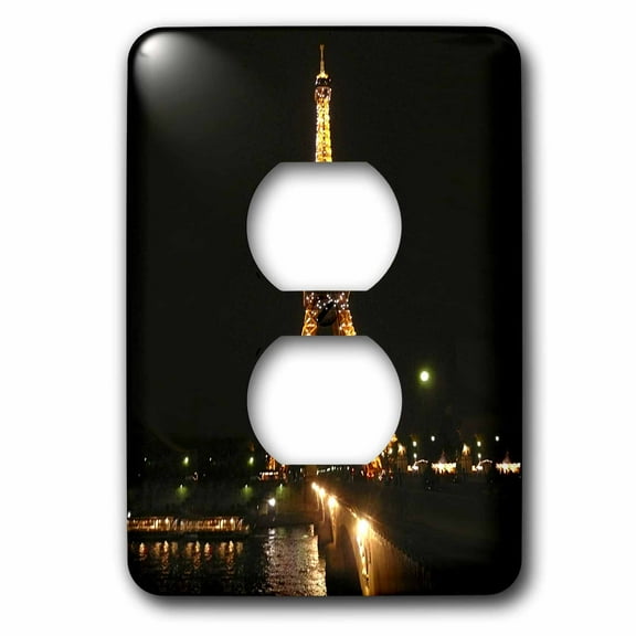 3dRose, Eiffel Tower, 2 plug outlet cover