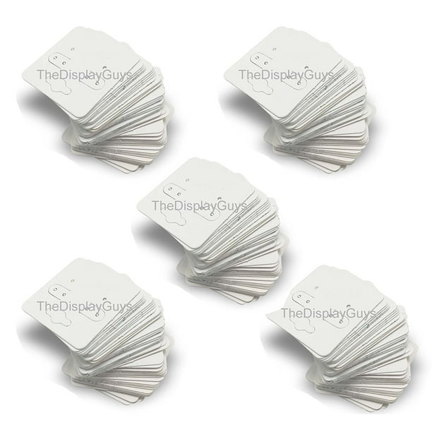 Pack Of 500 Pcs 2x2 Inch 5x5 Cm White Paper Necklace Earrings Display Hanging Cards For Jewelry Accessory Display This Is A Brand New Set Of 500 By The Display Guys Walmart Com