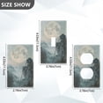 thumbnail image 7 of Yayeee Duplex Wall Plate 1-Gang 4.5"x2.7" Home Receptacle Light Switch Decorative Outlet Cover, Moon and House, 7 of 7
