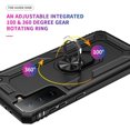 thumbnail image 4 of for Galaxy S21 Case,with HD Screen Protector, [Military Grade] Ring Car Mount Kickstand Hybrid Hard PC Soft TPU Shockproof Protective Case for Samsung Galaxy S21 5G 6.2 Inch (Black), 4 of 13