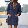 thumbnail image 3 of Sudadera De Mujer Larga Sudadera Casual Afelpada, 3 of 6