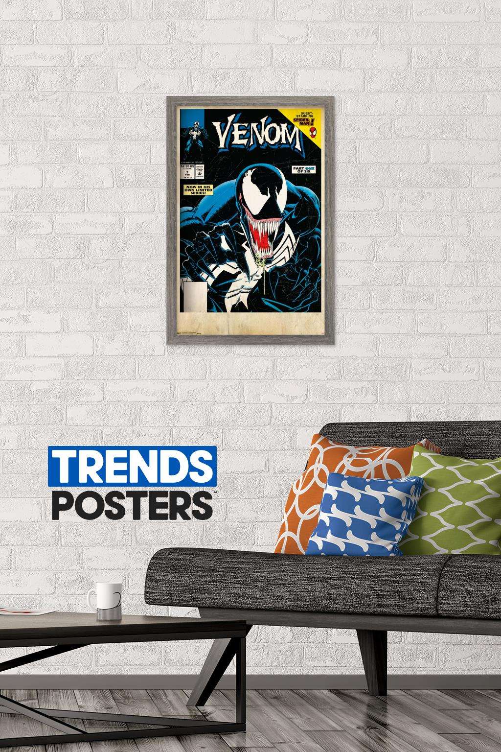 Marvel Comics - Venom - Lethal Protector Cover #1 Wall Poster, 14.725" x 22.375", Framed