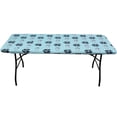 thumbnail image 2 of North Carolina Tar Heels Tailgate Fitted Tablecloth, 33" x 33", Card Table 96" x 30", 8 ft table, 2 of 4