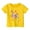 Yellow, variant on Kiijoy Little Girl's Tshirt Butterfly Print Short Sleeved T-Shirt Summer Casual Tee Shirt