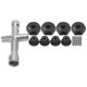thumbnail image 1 of Adaptador de rueda yuxing Cubo hexagonal 12 mm Pasadores de 5 mm para coche RC 1/10, 1 of 5