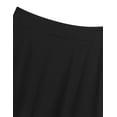 thumbnail image 4 of Jhaoyu Girls Solid Color Full Circus Dress High Waist Pleated A-Line Skirt Casual School Uniform Black 6, 4 of 6