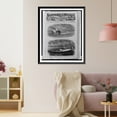 thumbnail image 3 of Historic Framed Print, A torpedo exploding under the Montauk, in the Ogeechee River [Dest]ruction of the Nashville" by the iron-clad monitor "Montauk".drawn by an eye-witness.", 17-7/8" x 21-7/8", 3 of 9
