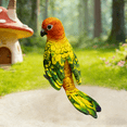 thumbnail image 4 of Lifelike Green Parrot Soft Stuffed Animal, 9.8in Cute Plush Parrot Bird Pet Toy Gift for Friends, 4 of 7