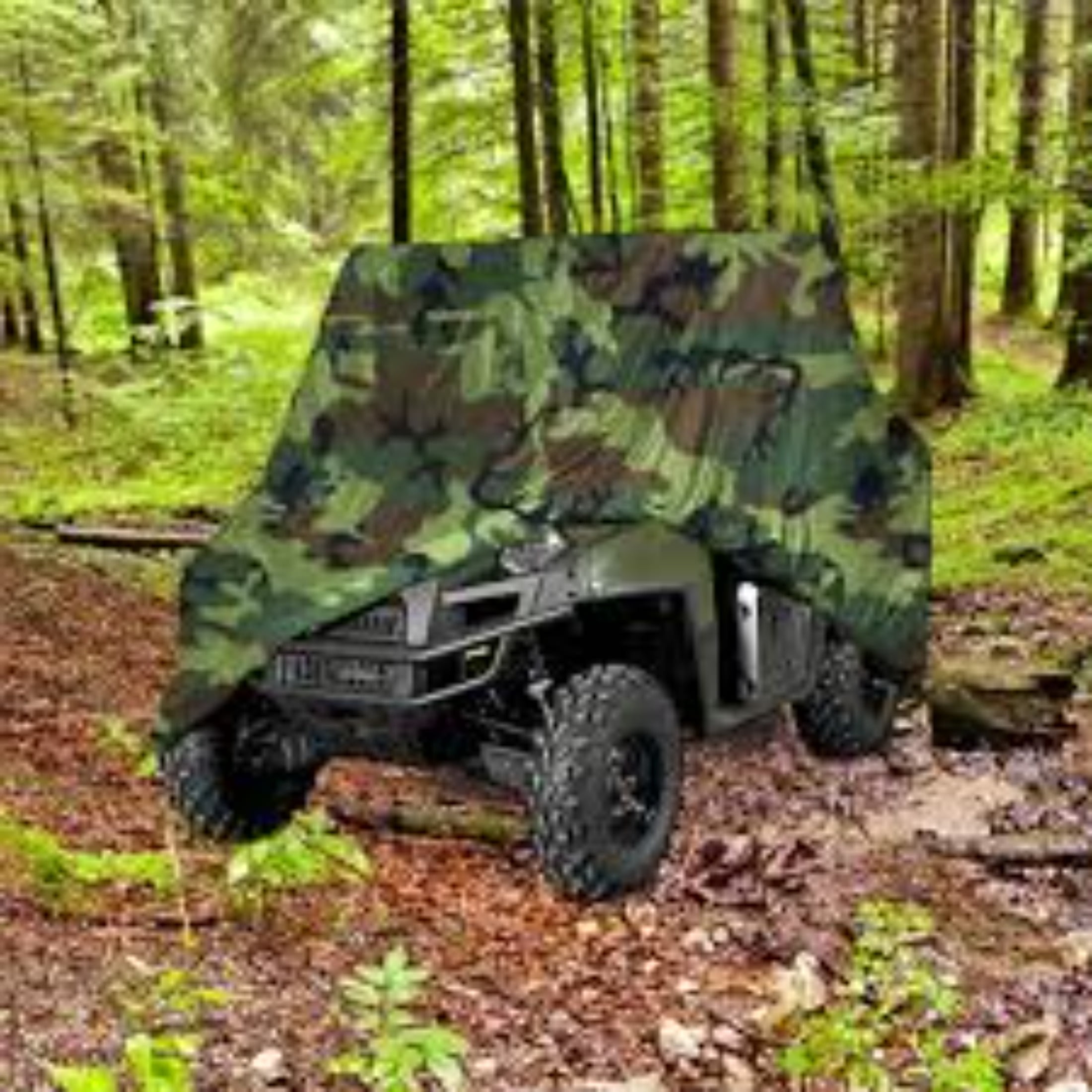 UTV HEAVY DUTY 420 DENIER CAMO WATERPROOF UTV SIDE BY SIDE COVER COVERS FITS UP TO 124'L UTV COVER FOR RHINO RANGER MULE GATOR PROWLER RAZOR RECON RZR VIKING WOLVERINE WILDCAT (2 YEAR WARRANTY)