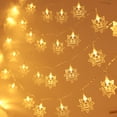 thumbnail image 3 of 5PCS LED String Lights Warm White Curtain Fairy Lights for Bedroom Wedding Party Decorations Palace 1.8m 10LED 2 Sections Long Bright, 3 of 9