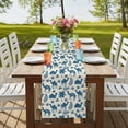 thumbnail image 4 of Table Runners 72 Inches Long Dress Scarves, Tropical Plants Farmhouse Kitchen/Dining Table Runner, Coffee Tablerunners, Summer Farmhouse Vintage Blue Camels 18x72 Inch, 4 of 9