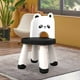 thumbnail image 3 of Silla para niños, silla para niños, silla para niños de dibujos animados ligera y duradera para la escuela, aula, jardín de infantes, hogar, guardería Negro Macarena Taburetes para niños, 3 of 5