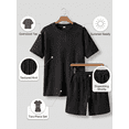 thumbnail image 5 of Men’s Summer 2 Piece Outfit, Short Sleeve T-Shirt and Drawstring Shorts Matching Set, Casual Vacation Beach Outfit, 5 of 6