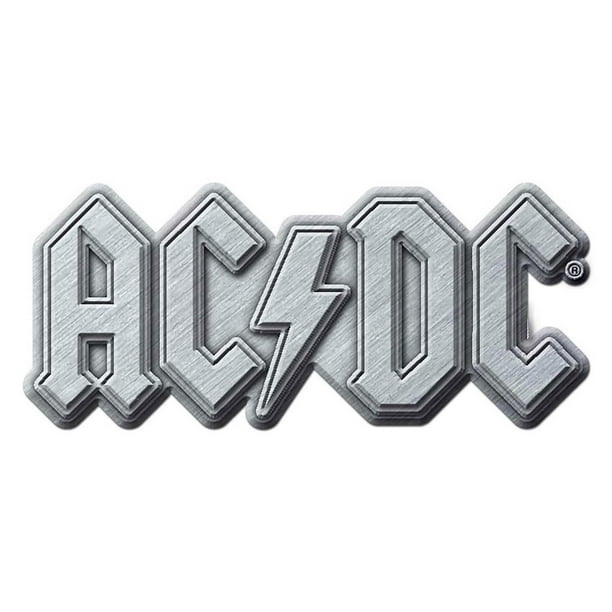AC/DC - Insignia Diseño Logotipo de Metal (Plateado) | Bodega Aurrera ...
