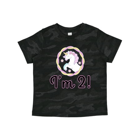 

Inktastic 2nd Birthday Unicorn Party Girls Gift Toddler Toddler Girl T-Shirt