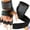 L, variant on Half Finger Workout Mittens - Breathable Half Finger Weight Lifting - Multipurpose Sports, Fitness for Training