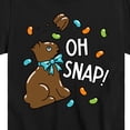 thumbnail image 3 of Instant Message - Oh Snap Chocolate Bunny - Easter - Toddler And Youth Short Sleeve Graphic T-Shirt, 3 of 6