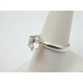 thumbnail image 2 of 2Ct Lab Created Diamond Round Cut Solitaire Engagement Ring 14K White Gold Plated, 2 of 5