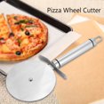 thumbnail image 2 of Stainless Steel Pizza Wheel Cutter Kitchen Wheel Slicer Safety Cake Knife, 2 of 8