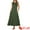 Army Green, variant on DARING DIVA Sleeveless Button A-Line Casual Maxi Dress L Black