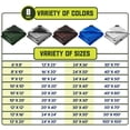 thumbnail image 4 of Core Tarps Lona resistente de 8 mil, impermeable, resistente a los rayos UV, lona de polietileno a prueba de desgarros y desgarros con bordes reforzados para techo, camping, patio, piscina, barco. (Ve, 4 of 5