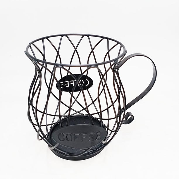 Cápsulas De Café, Soporte Para Carrusel De Almacenamiento De Café, Cesta De Almacenamiento De Tazas De Metal, Soporte Para Cápsulas De Frutas Scienceny HA044028-02