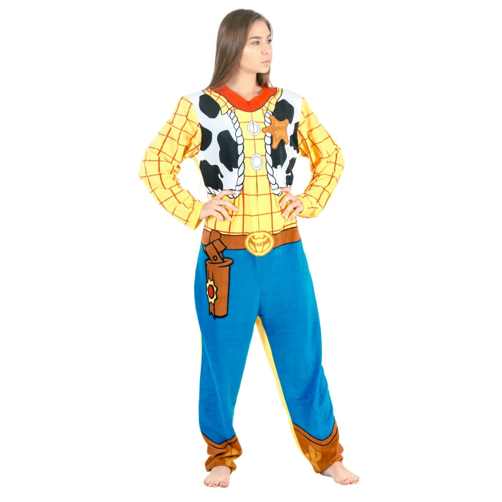 Toy Story Sheriff Woody Union Suit Costume Pajama - Walmart.com ...