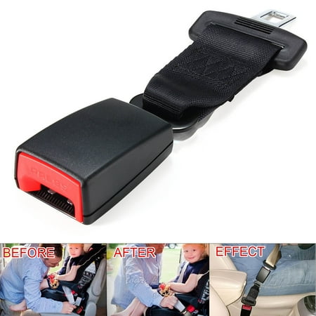 Rhinestone Set Belt Buckle (9/14 Inches Universal Car Vehicle Seat Belt Strap Extender Extension Buckle SUV Van Truck E11 Safety)