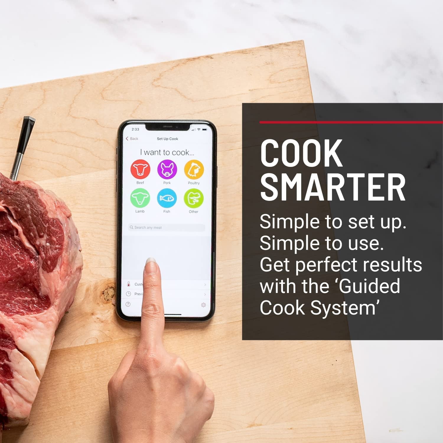 MEATER Plus: Ultimate Smart Meat Thermometer for BBQ, Oven, Grill,  Dishwasher Safe with HogoR Glove 