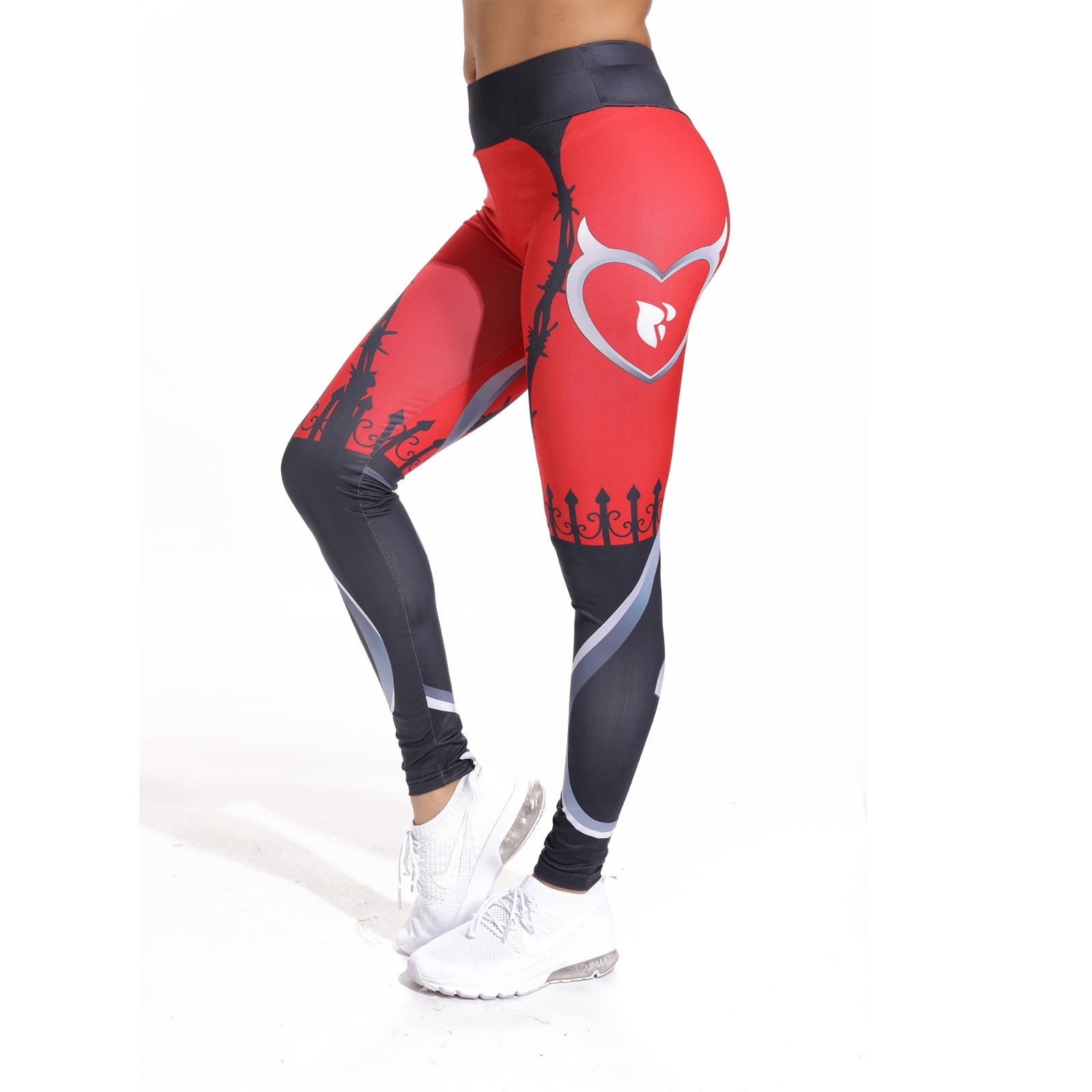 printed workout tights
