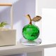 thumbnail image 4 of Adornos de manzana de estilo nórdico con cristales de imitación, figuras coleccionables artesanales. 5cm Verde, 4 of 9