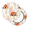 thumbnail image 2 of Naloa Cute Sleepy Fox Round Bar Stool Cushion Cover 12-14 inch, Fits Kitchen, Office, Restaurant Chairs - {sizeName}13 inch, 2 of 7