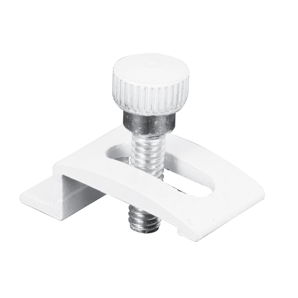 Storm Door Panel Clips With Screws 14 In White Finish 8 Pack