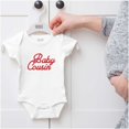 thumbnail image 5 of Baby Cousin in the Oven Cute Family Romper Boys or Girls Infant Baby Brisco Brands NB, 5 of 6