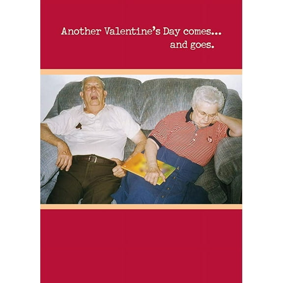 Jumbo Valentine's Day Greeting Card (8X11) by Actual Pictures | Single Supersized Card (Old Couple)