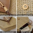thumbnail image 3 of Bolso bandolera elegante para mujer, bonito bolso de paja, 3 of 4