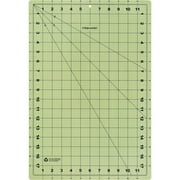 Fiskars 12" x 18" Eco Cutting Mat, 1 Each, Light Green