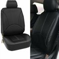thumbnail image 5 of Universal artificial leather car seat cover in PU leather, set of 4 black QPUION, 5 of 5